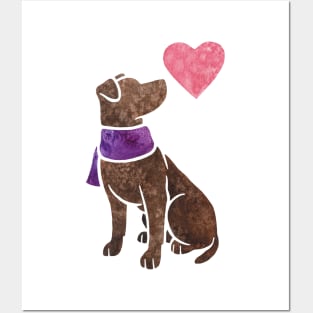 Patterdale Terrier watercolour Posters and Art